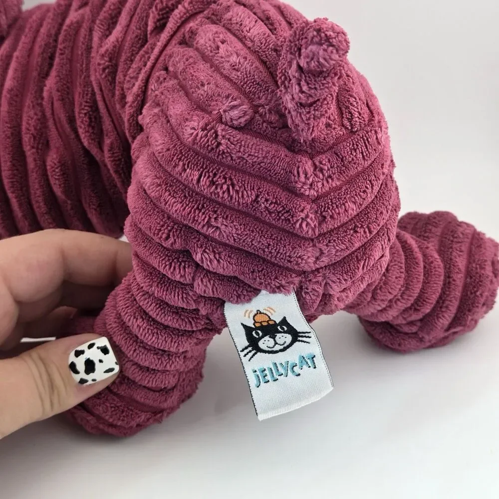 JELLYCAT London Cordy Roy Dachshund Dog Burgundy Plush Animal Toy